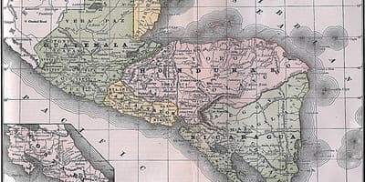 Žemėlapis britų Hondūras