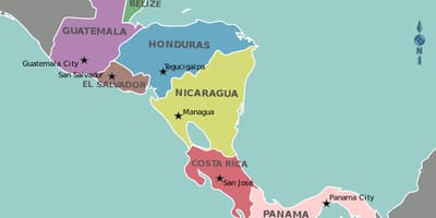 Žemėlapis Hondūras žemėlapis centrinė amerika