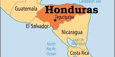 Hondūro sostinės žemėlapį