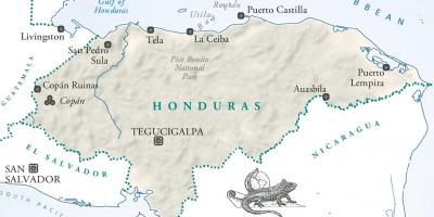 Žemėlapis la ceiba Hondūras