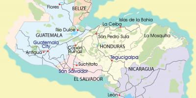Žemėlapis mosquitia Hondūras